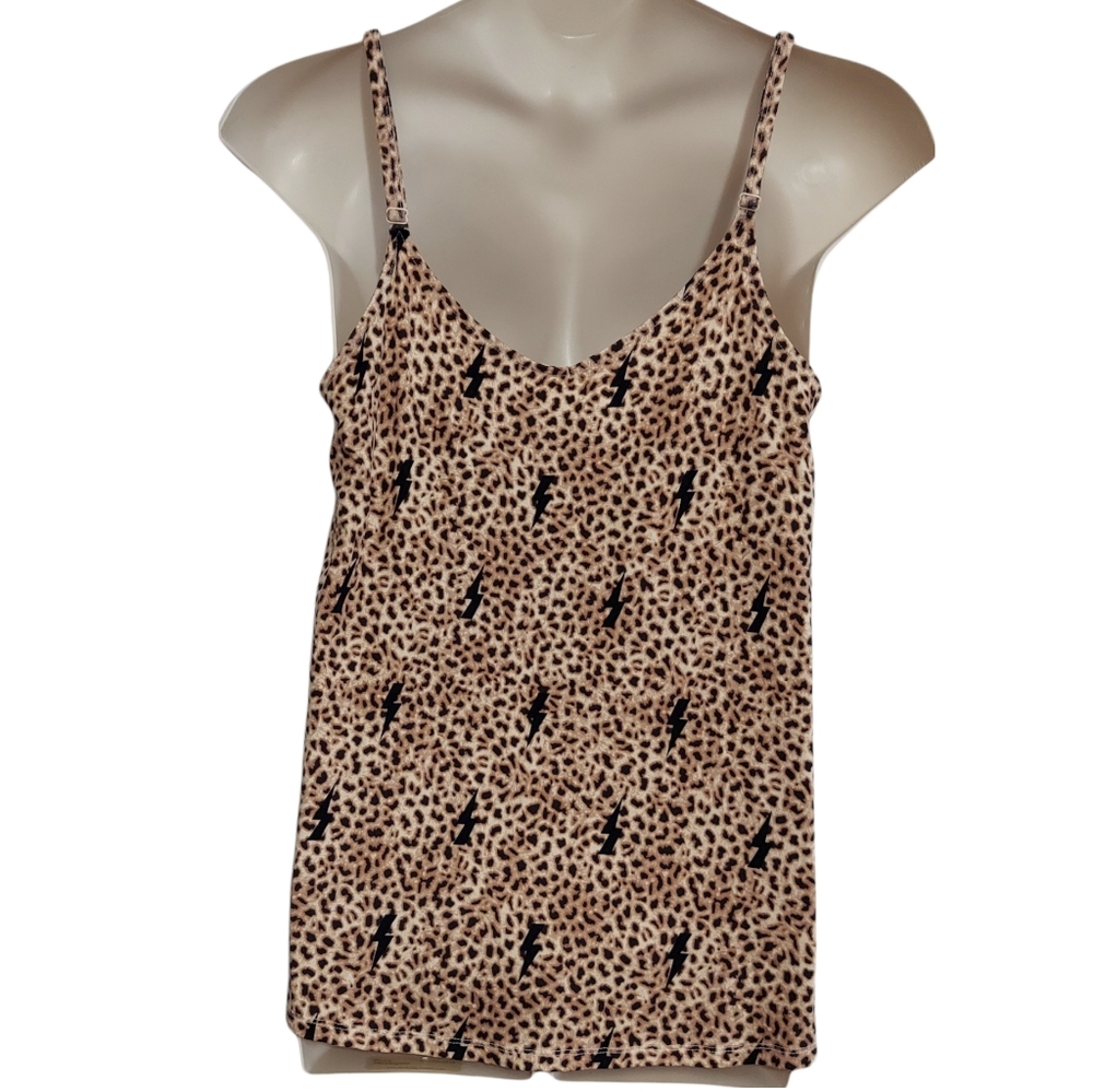 Torrid Plus Size Leopard Print w/ Lightning Bolts Cami Swing Top NWT - Picture 7 of 7